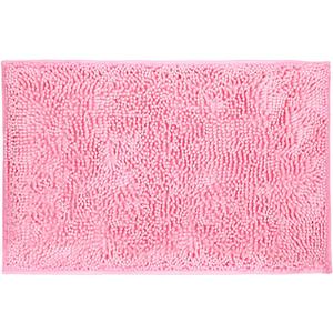 LanYunUmi Rugs for Bathroom Slip-Resistant Shag Chenille Bath Mat Extra Soft and Absorbent Rug Shower Room Machine-Washable Fast Dry（Pink 17"x24"）