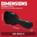 Gator Cases Traditonal Series Hard-Shell Wood Case for 6 or 12-String Dreadnought Style Acoustic Guitars, (GWE-DREAD 12)