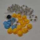 Sotiff Mini Rubber Ducks Bulk for Kids Children Cute Yellow Duck Toy for Dashboard of Car Bathtub Ornaments with Sunglasses Swim Ring Mini Hat Necklace and for Baby Shower(12 Sets,Cute)