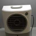 Portable Swamp Coolers - 1300 CFM MC18M Evaporative Air Cooler with 2-Speed Fan, 53.4 dB - 500 sq. ft. Coverage Evaporative Air Cooler Portable High Velocity Outdoor Cooling Fan by Hessaire - White