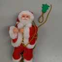 Gfilay Upgraded Climbing Santa Claus on Rope, Animated Electric Musical Christmas Ornament with 3 Modes, Secure Tree Hook & Reinforced White PVC Case, Heartwarming Holiday Decoration Gift