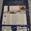 Mebakuk Jacquard Plaid Table Cloth Rectangle Modern Tablecloth Waterproof Anti-Shrink Soft and Wrinkle Resistant Decorative Fabric Table Cover for Kitchen (Navy Blue, 60" x 84" (6-8 Seats))