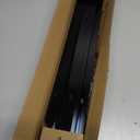 Ceiling Curtain Track, Curtain Track with Roller Hooks, 3ft - 6ft Ceiling Mounted Rail Set for Room Divider, Black