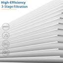 4 Pack HY4866 Replacement Filters for MORENTO HY4866 Air Purifier and YIOU M1 Air Cleaner Purifier, 3-in-1 HEPA Filter (Includes4 Pack Pre-filter) Enhanced Version