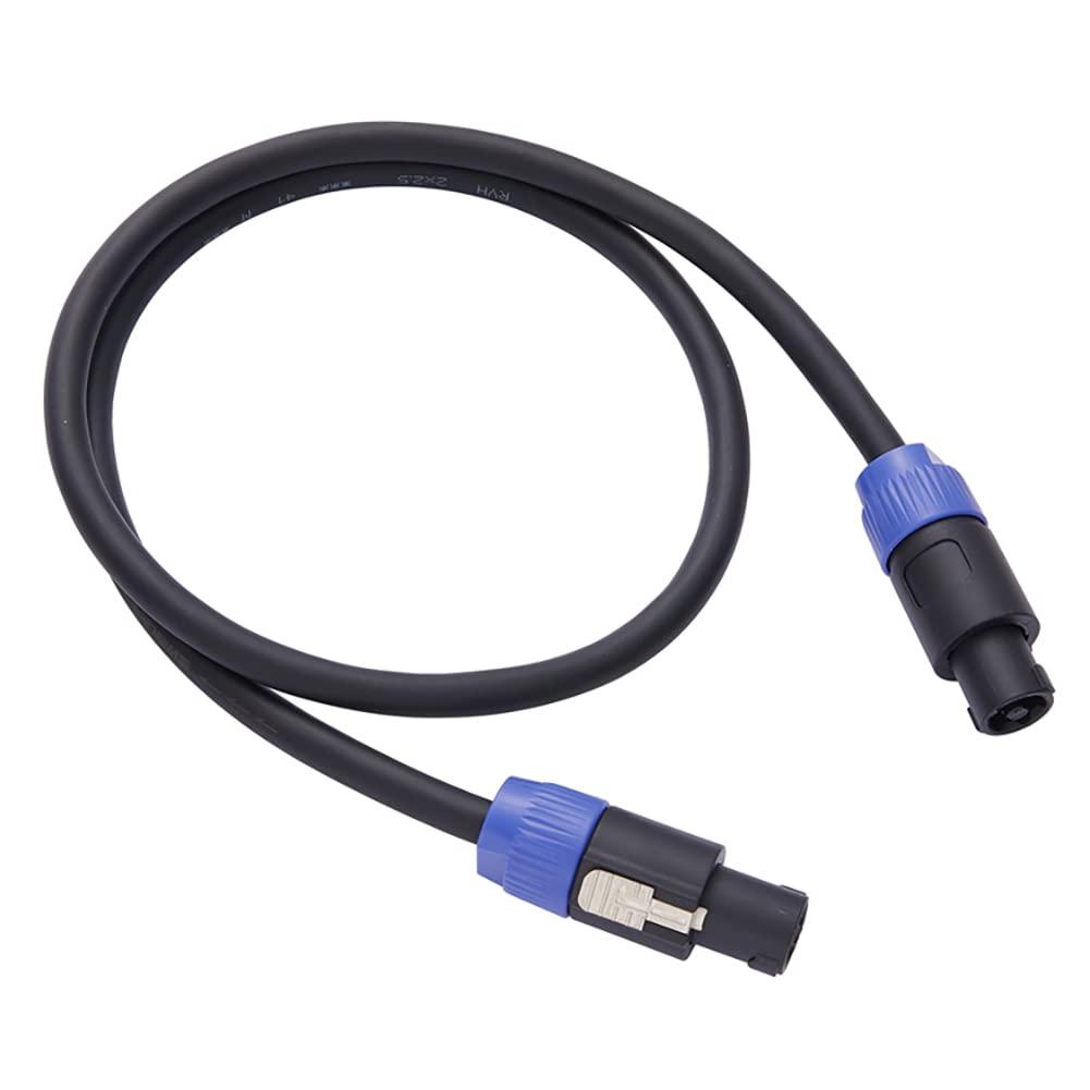 Professional OFC Speakon to Speakon Speaker Cables,3M/10 Feet, 13 Gauge, 2 Conductor, Male to Male, 3M(9.9FT)