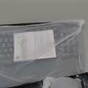 Wireless Keyboard and Mouse Combo,2.4G Full Size Wave Keys Ergonomic Keyboard with Wrist Rest for Natural Typing, 3 DPI Adjustable Ergonomic Silent Mouse for Computer/Laptop/Windows/Mac (Gray)