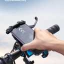 Lamicall Bike Phone Holder, Motorcycle Phone Mount - Motorcycle Handlebar Cell Phone Clamp, Scooter Phone Clip for iPhone 14 Plus/Pro Max, 13 Pro Max, S9, S10 and More 4.7" - 6.8" Smartphones, Blue