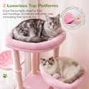 Globlazer Cat Tree Tower for Indoor Cats Large Adult, FC50, Beige
50-inch Adult Cat Tree House with Steps, Scratching Post, 2 Cat Caves, Dangling Toys