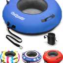 GoSports 44 Inch Heavy-Duty River Tube with Premium Canvas Cover - Choose Your Style - Commercial Grade River Tube, Blue