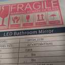 LED Bathroom Mirror 22 x 30 Inch Lighted Bathroom Vanity Mirror with Lights, Brighter Frontlit and Backlit Light up Anti Fog Mirror, 3-Color Dimmable, Shatterproof Tempered Glass, Waterproof