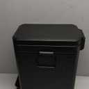 Small Trash Can with Lid Soft Close-10L/2.6 Gal Stainless Steel Outdoor Dog Poop Garbage Can-Metal Waste Bins with Pedal for Bathroom Bedroom Office-Black