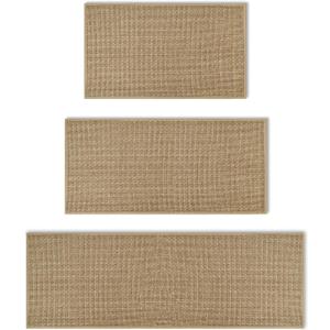 Artoid Mode Washable Non Slip Kitchen Rugs and Mats Set of 3, Rubber Backing Absorbent Kitchen Mats for Floor Front of Sink - 17"x29"+17"x36"+17"x47"