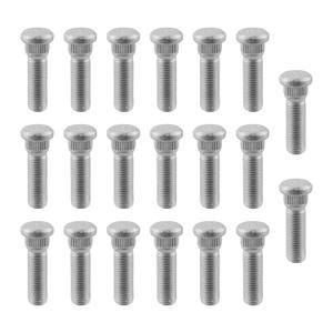AUTOKAY Wheel Lug Stud 90942-02049 20Pcs for Toyota 4Runner Scion tC for Lexus GX460 GX470 for Nova Prizm CT200h ES250 ES300 ES330 GS400 GS430 IS300 RX300 for RX400h Vibe iM iQ tC xA xD Avalon Camry