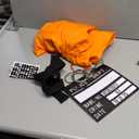 Inmate Costume Men, Orange Prisoner Costume Jail Jumpsuit Convict Outfits Halloween Costumes for Men (X-Large)