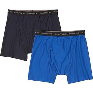 ExOfficio Men's Give-N-Go 2.0 Boxer Brief 2 Pack - Breathable Durable Easy Care Travel Underwear, L