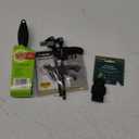 Scotch-Brite Lint Brush, Lint Remover for Pet Hair, Cat Fur, Dog Fur and Fluff, Great for bedding, Sofas, & Clothing, Reusable, Double-sided Head, No adhesive, 1 Pack +  4" MINI RATCHETING BAR CLAMP, 2-PACK +  Coghlan's Tarp Clips - 1 Pack - Black