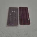 2Pcs 8.6x4'' Water Absorbent Diatomite Coasters Diatomaceous Earth Drying Mat, Grooved Design Water Absorbing Stone for Home Bathroom Decoration Home Warming Gift(Dark Brown)