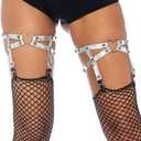 Leg Avenue womens Lingerie (One Size, Silver Heart)