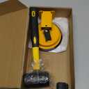 Floor Gap Fixer Tool with Rubber Mallet, Iron Body & Strong Suction Cup, Includes 5 Sticky Pads for Laminate, Vinyl, Wood & Tile Flooring Installation and Repair (Yellow)