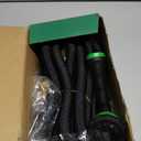 Flexi Hose Expandable Garden Hose with 8 Function Nozzle, 50FT - Lightweight Retractable Garden Hose, Water Hose - No-Kink Flexibility, 3/4 Inch Solid Brass Fittings and Double Latex Core (Black)