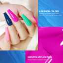 beautilux Gel Nail Polish, 6 Colors 10ml Gel Polish, Soak Off Pastel Nail Gel Nail Art Starter Manicure Salon (MT-02)