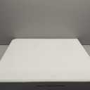 Folding Table 4 Foot Portable Heavy Duty Plastic Fold-in-Half Utility Table Small Indoor Outdoor Adjustable Height Folding with Carrying Handle, Camping and Party,White