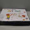 DLUCKY 208 PCS Art Supplies, Drawing Art Kit Adults Art Set with Double Sided Trifold Easel, Oil Pastels, Crayons, Colored Pencils, Watercolor Pens Gift for Girls Boys Artist,Black