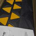 VEVOR Rubber Curb Ramp 4.25" Rise Height Sidewalk Curb Ramp, 11.8" Width 19.7" Length Driveway Ramp for Curb, 15T Heavy Duty Rubber Ramp for Forklifts, Trucks, Buses, Cars, Wheelchairs, Bikes (Black)