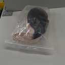 FANCEE Highlight Layered Wigs with Bangs 14 Inch Short Mixed Brown Glueless Ready-to-Go Straight Synthetic Bob Wigs for Women Realistic Scalp Daily Cosplay Use