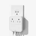 USB C Charger Block,Slim Flat Wall Charger Plug with 2 Outlet Ports,Multi USB C Charging Power Adapter for Home Travel Office School (20W)