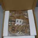 Rustic Farmhouse Wood Wall Clock - 12 Inch Battery Operated Silent Non Ticking Distressed Wooden Shiplap Clock for Kitchen, Living Room, Bedroom, Bathroom