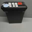 IRIS USA Dog Food Storage Container, Airtight Lid, Up to 13 Pounds Pet Food Storage, Versatile Pet Food Bin, Treats, BPA Free, Smoke