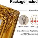 ArtXO 16x20 Antique Gold Canvas Frame, 2.85" Wide Ornate Wood Wall Decor