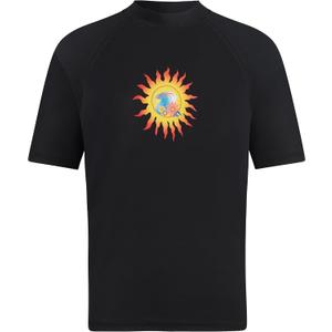 Kanu Surf Girls Karlie Rash Guard UPF 50+ Sun Protection Short Sleeve Swim Shirt (8, Annie Black)