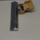 Industrial Curtain Rods for Windows 66 to 120 Inches, Blackout Wrap Around Curtain Rod, for Indoor and Outdoor, 5/8 Inch Diameter, 65 to 120 Inches, Black