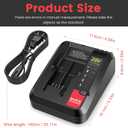 PCC692L 20V Fast Charger Compatible [for Black and Decker 20V Lithium Battery] & [for Porter-Cable 20 Volt Battery], Compatible with LBXR20 LBX4020 LBXR2020 PCC681L PCC682L PCC680L PCC699L PCC685LP