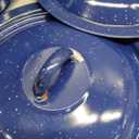 Imusa Stock Pot, 6-Quart Speckled Enamel | Blue | with Lid | Pack of 2