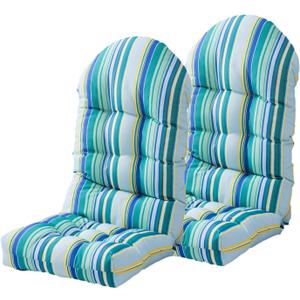 Enipate Weather Resistant Adirondack Chair Cushions Set of 2, High Back Rocking Chair Cushion, Indoor Outdoor Patio Tufted Thicken Lounge Cushion Seat Pads