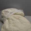 CYK Weighted Blanket 15 lbs for Adults Queen Size 60"x80" - Dual-Sided Fleece & Sherpa Blanket - Heavy Plush Flannel Winter Warm Blanket for Bed and Couch (Cream)