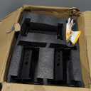 Stake Pocket D Ring Tie Down Trailer Stake Pocket Accessories Heavy Duty Breaking Load 12000lbs (6 Pack, Matte Black)