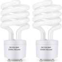 Winkcao CFL Light Bulbs GU24 Base, T3 Spiral 23Watt (100Watt Equ) Soft White 2700K 1600lm Compact Fluorescent Light Bulbs, UL Approved, 120v 60Hz, Self Ballasted CFL Bulbs, Pack of 2