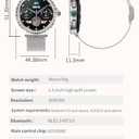 Elegant Women's Smart Watch with AI Voice Assistant, Calling, Breath Training and More Personalized Features for iOS and Android Devices, Rose Gold