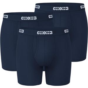 Men's Underwear Micro Modal 3 Pack Boxer Briefs Open Fly (Blue, M)