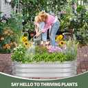 1MORE Galvanized Raised Garden Bed- Planter Garden Boxes Outdoor, Raised Beds for Gardening, 4x2x1ft Metal Garden Bed Kit for Vegetables Flower, Planter Raised Beds with Tools.Silver-2pack (421ft2pcs)