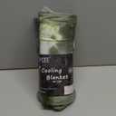 Topcee Cooling Blankets for Hot Sleepers,Arc-Chill Q-Max >0.5 Cool Fiber,100% Oeko-Tex Certified,Twin Size Lightweight Summer Cool Blanket for Travel/Outdoor Ultra Cold Breathable,60''x80'' (Green Watercolor)