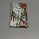 Christmas Poinsettia Curtain Valances Set Decoration, Suitable for Kitchen, Bedroom, 54lx18w Inch 27lx24w Inchx2, Xmas Elegant Holiday3-Panel Set