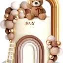LaVenty Brown Bear Cake Decoration Beige Brown Balls Cake Topper Boho Bears Cake Cake Decoration Baby Shower Birthday Cake Decoration