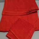 3 Pack Christmas Towels Set 100% Cotton Large Size Christmas Theme Towels Embroidery Christmas Bath Towels Hand Towels Facial Towels for Home Bathroom Kitchen (Red, 3 Sizes)