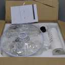 Tall Ceramic Table Lamp Set of 2, White Lamps for Bedroom Farmhouse Rustic Lamp Set Bedside Nightstand Lamps Set of Two Side Table Lamps for Living Room, 22IN (Large)