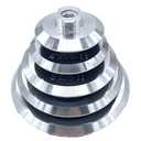 Aluminum Backer Pad Hook and Loop Backing Pad with 5/8-11 Thread (7")